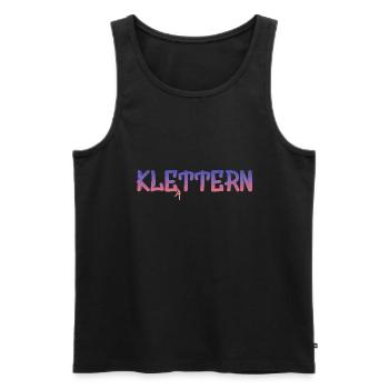 Kletterer Boulderer klettern bouldern Geschenk - Männer Premium Bio Tank Top - Schwarz - Vorne - AI Model Male 178 light (178cm)