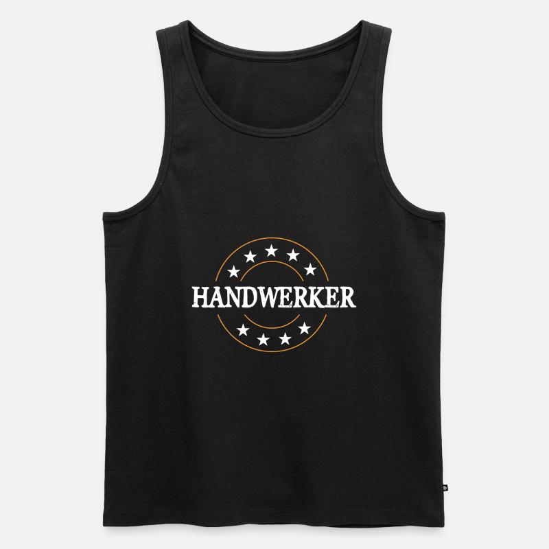 Handwerker Beruf - Männer Premium Bio Tank Top - Schwarz