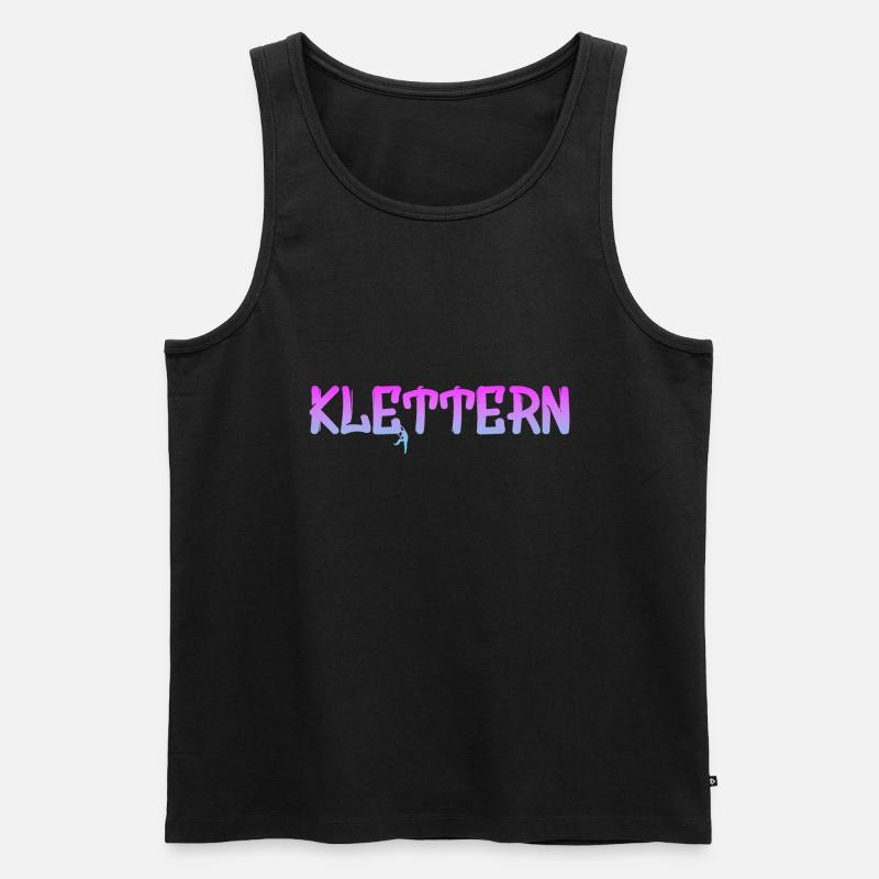 Klettern Climbing Kletterer - Männer Premium Bio Tank Top - Schwarz