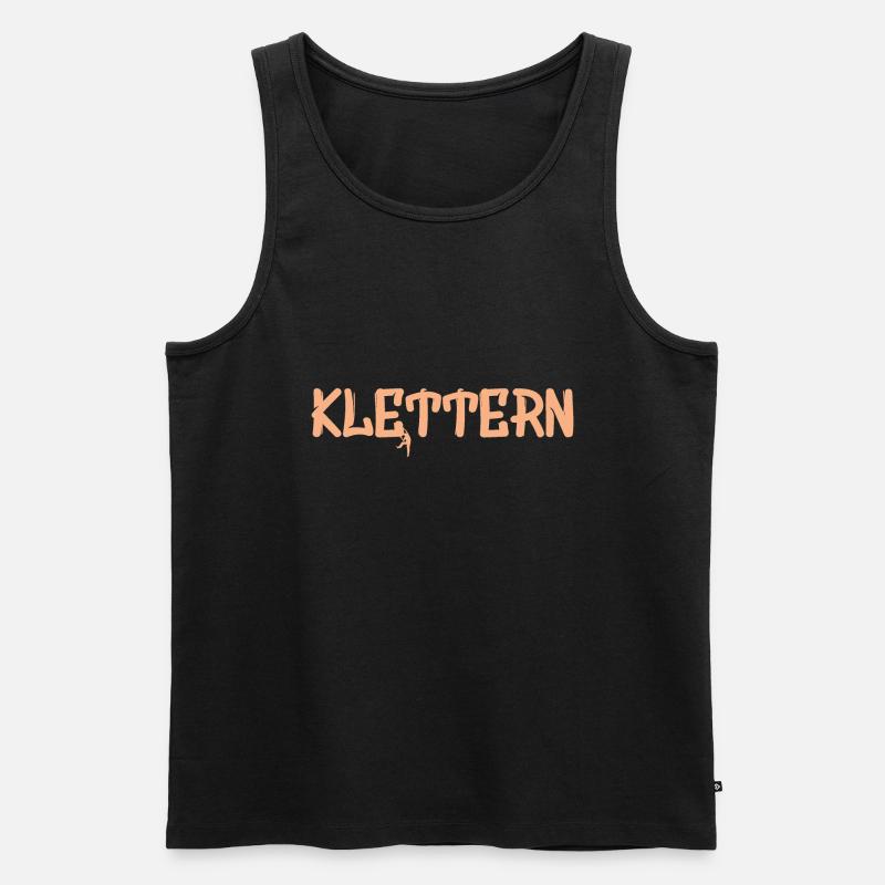 Klettern - Männer Premium Bio Tank Top - Schwarz