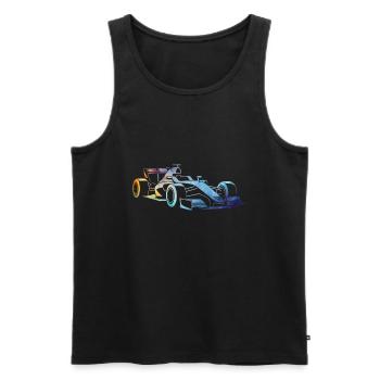 Rennwagen - Männer Premium Bio Tank Top - Schwarz - Vorne - Michal (187cm)