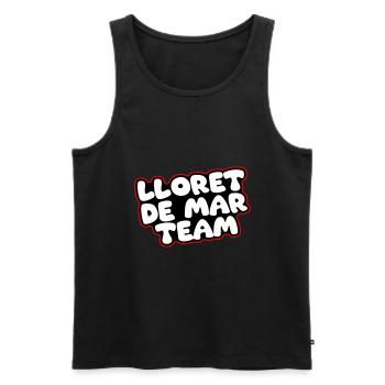 L’équipe Lloret De Mar - Débardeur bio Premium Homme - noir - Devant - Michal (187cm)