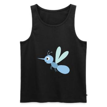 Mosquito - Men's Premium Organic Tank Top - black - Front - AI Model Male 178 light (178cm)