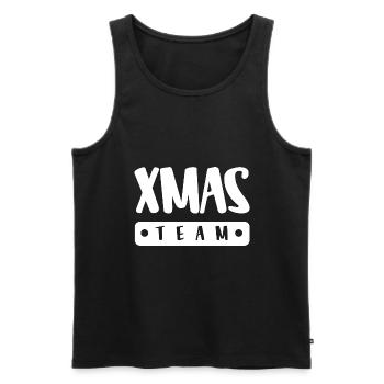 Xmas Team - Männer Premium Bio Tank Top - Schwarz - Vorne - AI Model Male 178 light (178cm)