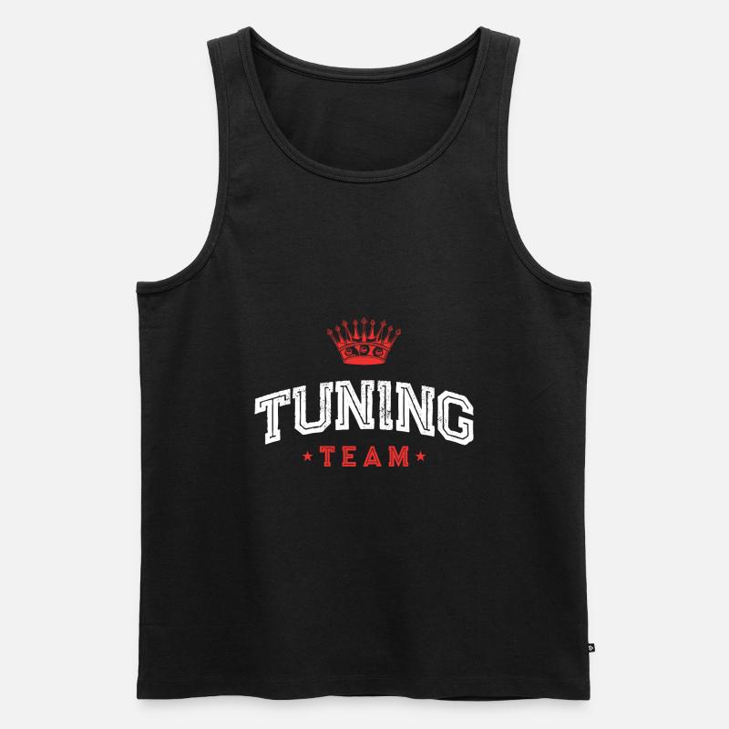 Tuning Team - Männer Premium Bio Tank Top - Schwarz