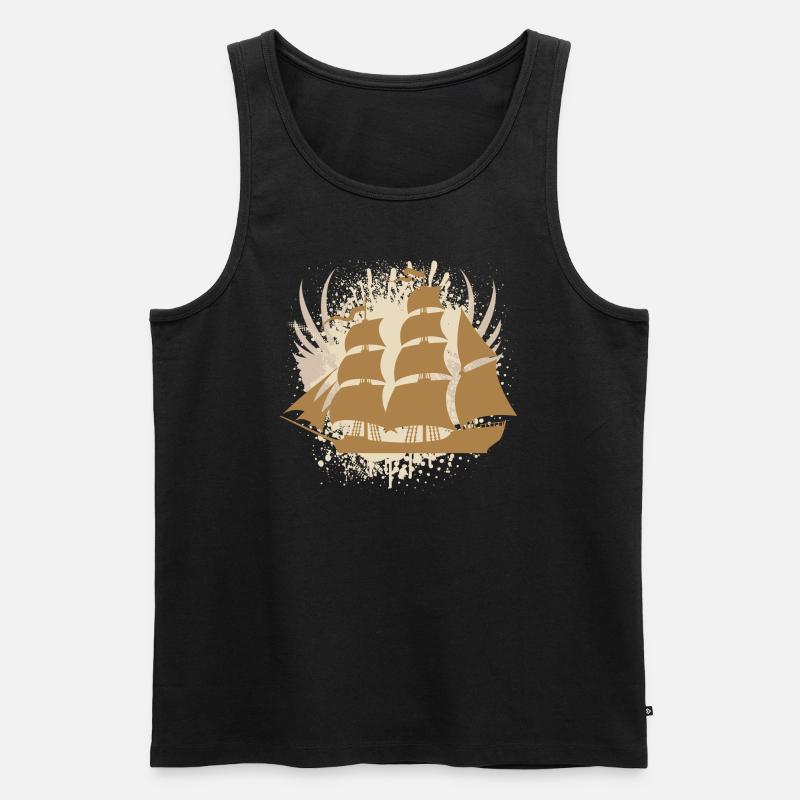 Vector background de - Männer Premium Bio Tank Top - Schwarz