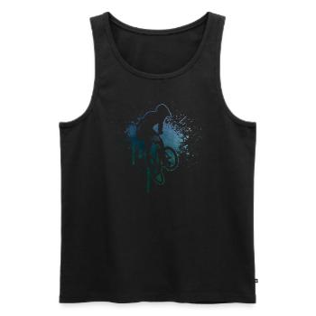 bmx boys cycling bmx bmx bicycle men - Men's Premium Organic Tank Top - black - Front - Michal (187cm)