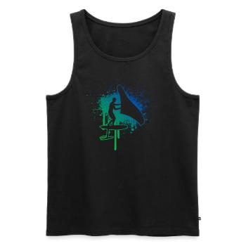 foilwing wingfoil wingsurf Herren hydrofoil - Männer Premium Bio Tank Top - Schwarz - Vorne - Michal (187cm)