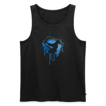 Skateboarders Femmes Skateboarders Patinage masculin - Débardeur bio Premium Homme - noir - Devant - Michal (187cm)