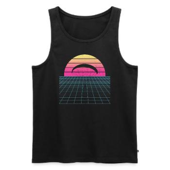 Paragliding Paragliding Paragliding - Men's Premium Organic Tank Top - black - Front - Michal (187cm)