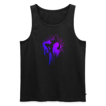 Kickboxing Boxe féminine Kickboxing Kickboxing - Débardeur bio Premium Homme - noir - Devant - Michal (187cm)