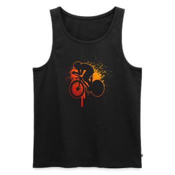 Road Bike Women's Road Bike Road Cyclist Road Cyclist - Men's Premium Organic Tank Top - black - Front - Michal (187cm)