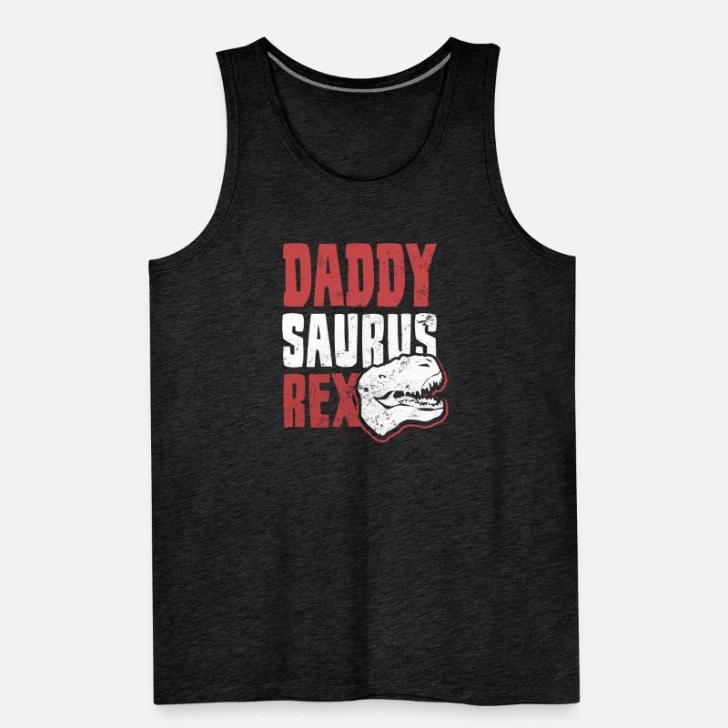 Pappasaurus Rez Daddy Gift Débardeur bio Premium Homme