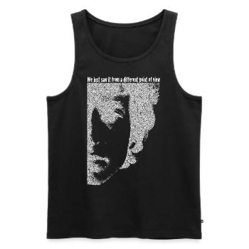 Pointilismus Dylan DylanArt Jack Joblin - Männer Premium Bio Tank Top - Schwarz - Vorne - AI Model Male 178 light (178cm)