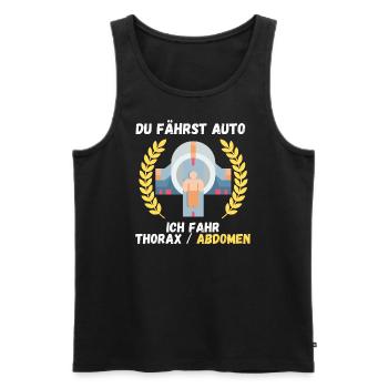 Du fährst Auto, ich fahr Thorax MTRA Technologe - Männer Premium Bio Tank Top - Schwarz - Vorne - Michal (187cm)