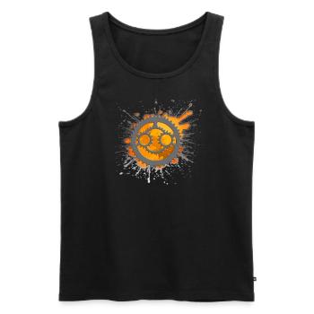 Bicycle Mountain Bike MTB Gift, Gift Idea - Men's Premium Organic Tank Top - black - Front - Michal (187cm)