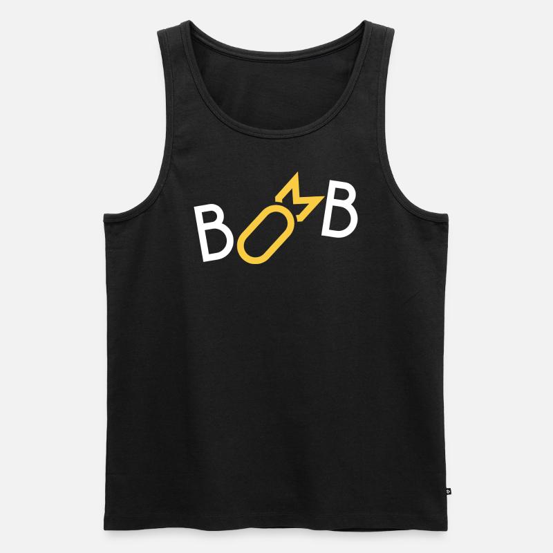 Bomb - Bombe - Männer Premium Bio Tank Top - Schwarz