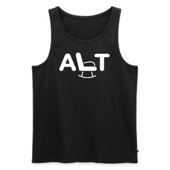 Alt - Old - Männer Premium Bio Tank Top - Schwarz - Vorne - Michal (187cm)