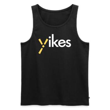 Yikes - Männer Premium Bio Tank Top - Schwarz - Vorne - AI Model Male 178 light (178cm)