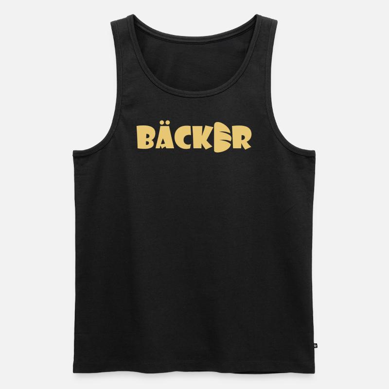 Bäcker - Männer Premium Bio Tank Top - Schwarz