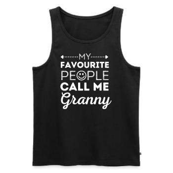 Mes personnes préférées m’appellent Mamie pour grand-mère - Débardeur bio Premium Homme - noir - Devant - Michal (187cm)