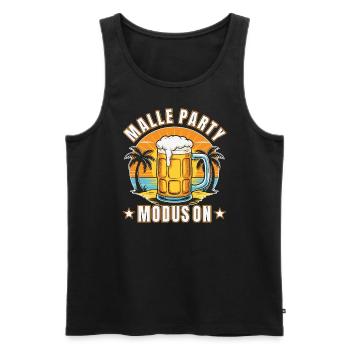 Malle Party Modus On Mallorca Sommer Party Männer - Männer Premium Bio Tank Top - Schwarz - Vorne - Michal (187cm)