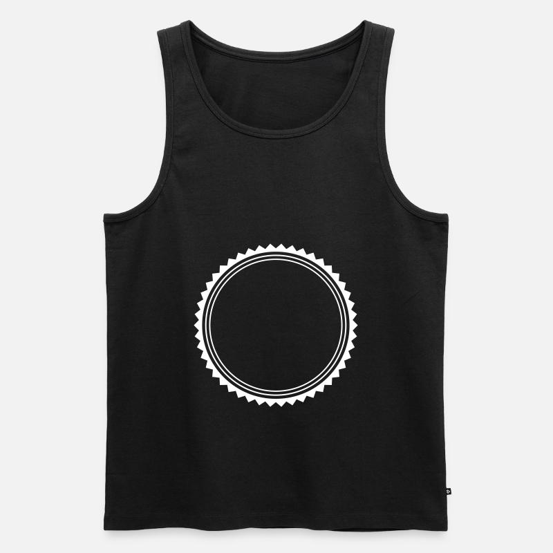 kreis emblem - Männer Premium Bio Tank Top - Schwarz