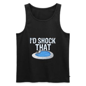 Pool Guy Design for PoolBoy and Pool Cleaner - Men's Premium Organic Tank Top - black - Front - Michal (187cm)