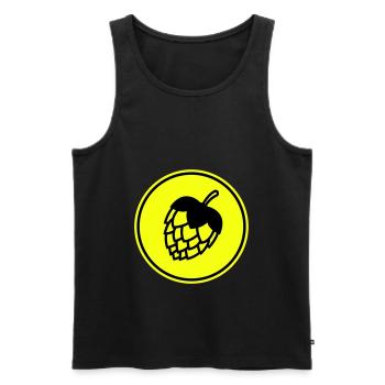 Tap beer icon - Men's Premium Organic Tank Top - black - Front - AI Model Male 178 light (178cm)