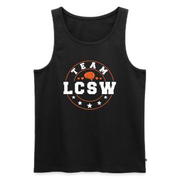 School Social Work Month Team Lcsw - Männer Premium Bio Tank Top - Schwarz - Vorne - Michal (187cm)
