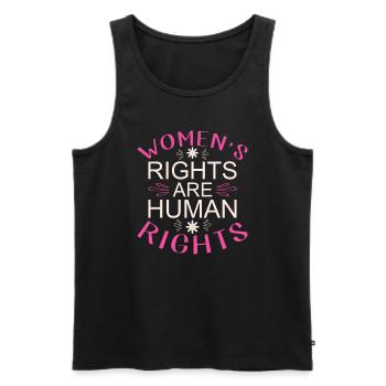 Female Women's Rights Female - Männer Premium Bio Tank Top - Schwarz - Vorne - Michal (187cm)