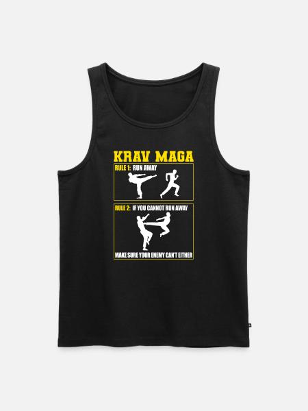 Krav Maga Apparel Israeli Self - Men's Premium Organic Tank Top - black