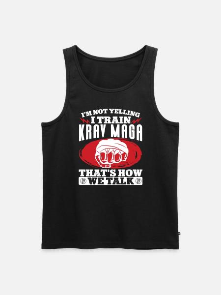 Krav Maga Apparel Israeli Self - Men's Premium Organic Tank Top - black