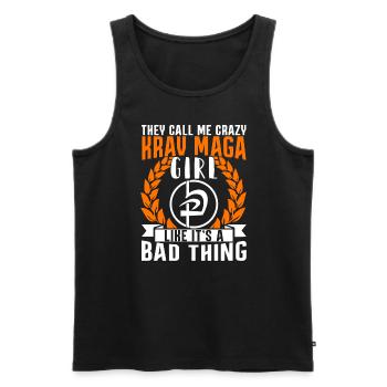 Krav Maga Apparel Israélien Self - Débardeur bio Premium Homme - noir - Devant - Michal (187cm)