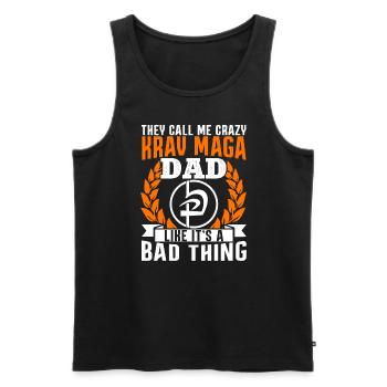 Krav Maga Apparel Israélien Self - Débardeur bio Premium Homme - noir - Devant - Michal (187cm)