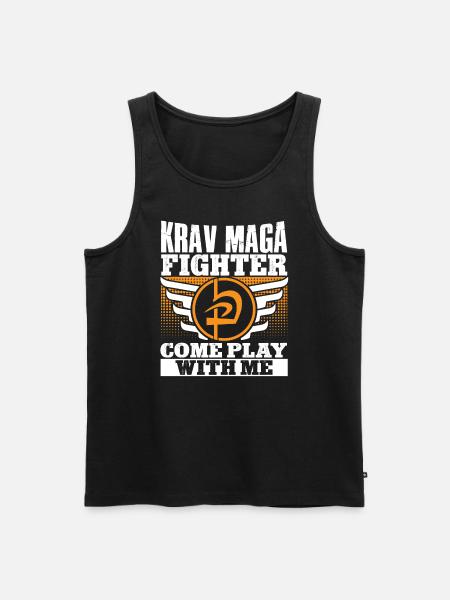 Krav Maga Apparel Israélien Self - Débardeur bio Premium Homme - noir