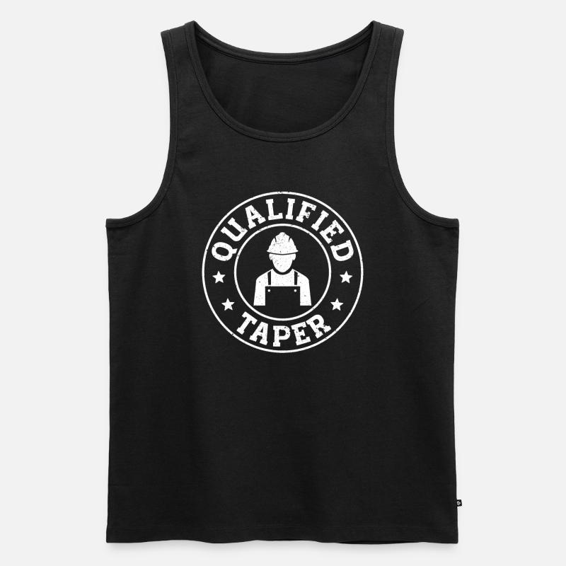 Construction Taper - Männer Premium Bio Tank Top - Schwarz