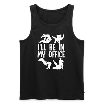 Brazilian Jiu Jitsu MMA Bjj Hugger - Männer Premium Bio Tank Top - Schwarz - Vorne - Michal (187cm)