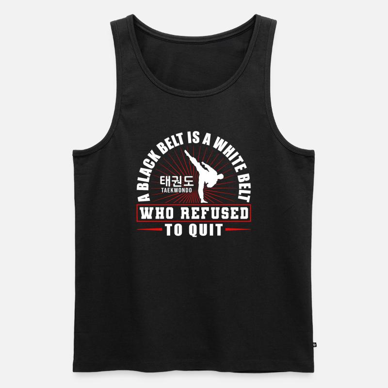TKD Korean Martial Arts Tae Kwon - Männer Premium Bio Tank Top - Schwarz