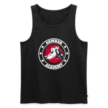 Brazilian Jiu Jitsu MMA Bjj Hugger - Männer Premium Bio Tank Top - Schwarz - Vorne - Michal (187cm)