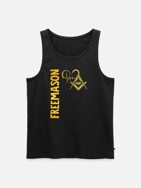 Masonic Freemasonry Fraternal - Männer Premium Bio Tank Top - Schwarz