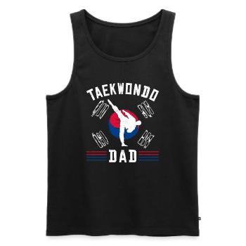 TKD Korean Martial Arts Tae Kwon - Männer Premium Bio Tank Top - Schwarz - Vorne - Michal (187cm)