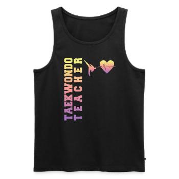TKD Korean Martial Arts Tae Kwon - Männer Premium Bio Tank Top - Schwarz - Vorne - AI Model Male 178 light (178cm)
