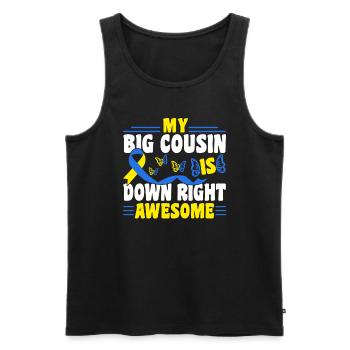 Down Syndrome Awareness Month My - Männer Premium Bio Tank Top - Schwarz - Vorne - Michal (187cm)