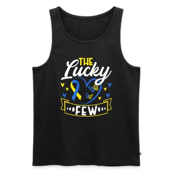 Down Syndrome Awareness Month - Männer Premium Bio Tank Top - Schwarz - Vorne - Michal (187cm)