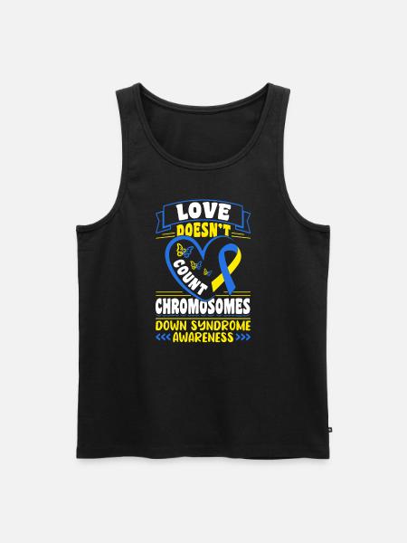 Down Syndrome Awareness Month - Männer Premium Bio Tank Top - Schwarz