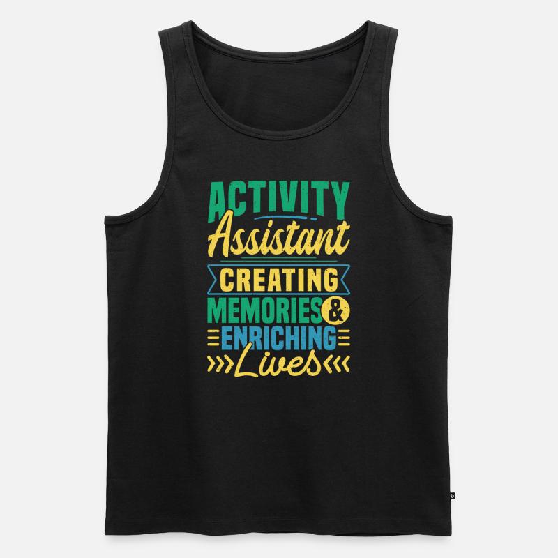 Activity Assistant Appreciation - Männer Premium Bio Tank Top - Schwarz