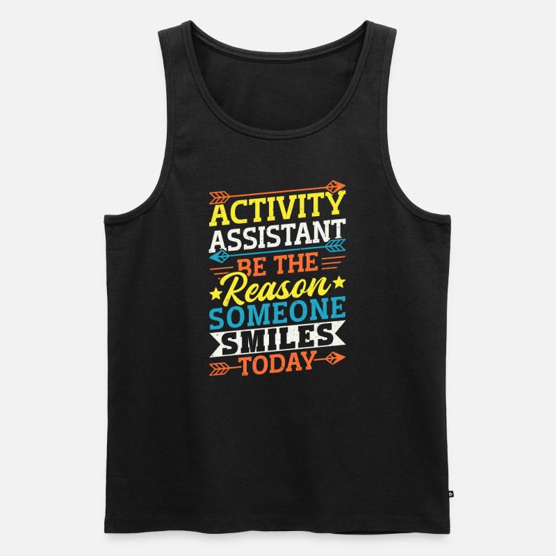 Activity Assistant Appreciation - Männer Premium Bio Tank Top - Schwarz