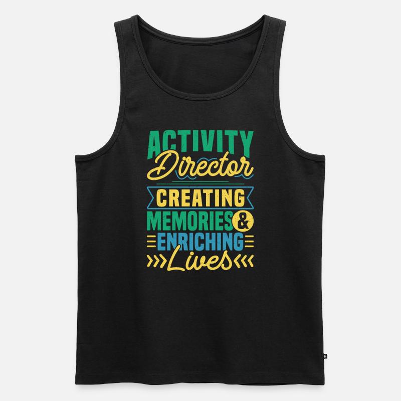Activity Director Appreciation - Männer Premium Bio Tank Top - Schwarz