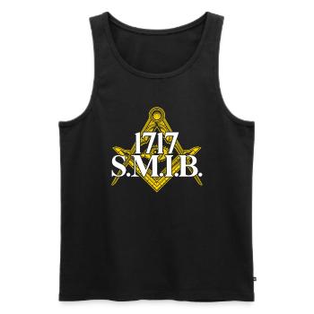 Masonic Freemasonry Fraternal - Männer Premium Bio Tank Top - Schwarz - Vorne - Michal (187cm)